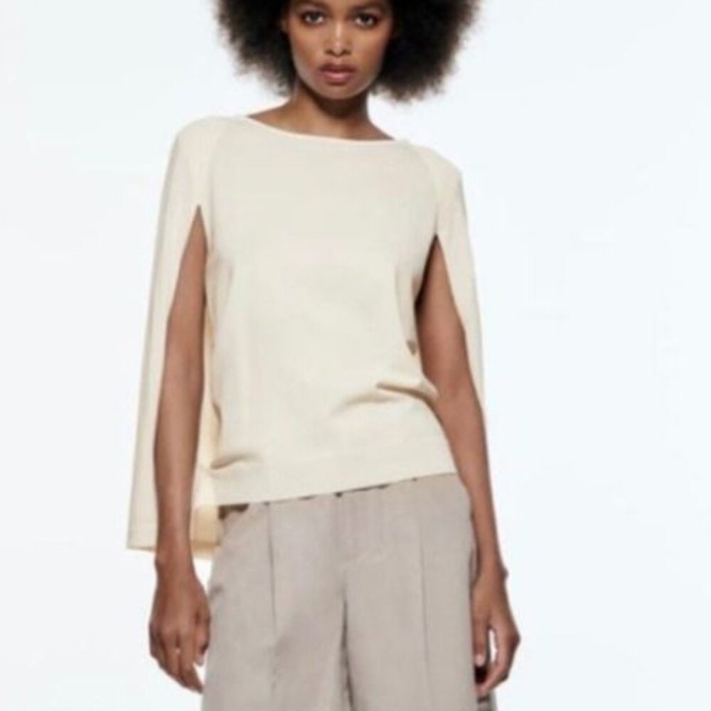 ZARA ! Cape top, short sleevees ( S)